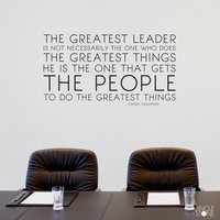 Das Größte Führer Wand Aufkleber Daniel Goleman Zitat - Business Büro Vinyl Wörter von SingleStoneStudio