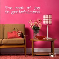 Die Wurzel Der Freude Ist Dankbarkeit Wandtattoo - Vinyl Text Wand Worte Custom Home Decor Die Wurzel Der Freude Ist Dankbarkeit Wandtattoo - Vinyl Text Wand Worte Custom Home Decor von SingleStoneStudio