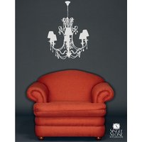 Kronleuchter Wand Aufkleber Phantasie - Vinyl Kunst Grafik Custom Home Decor von SingleStoneStudio