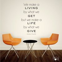 Make A Life Winston Churchill Wandaufkleber Zitat - Vinyl Sticker Kunst Custom Home Decor Make A Life Winston Churchill Wandaufkleber Zitat - Vinyl Sticker Kunst Custom Home Decor von SingleStoneStudio