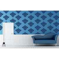 Wand Aufkleber Barocken Muster - Vinyl-Kunst-Aufkleber-Custom-Home Decor von SingleStoneStudios
