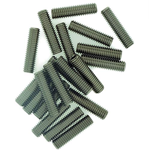 M2,5 (2,5 mm x 10 mm) Innensechskant-Gewindestifte (flache Spitze) – Edelstahl (A2) (20 Stück) von Singularity Supplies