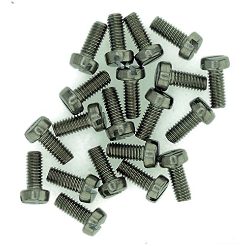 M3,5 (3,5 mm x 8 mm) Schlitz-Käsemaschinenschraube – Edelstahl (A2) (20 Stück) von Singularity Supplies