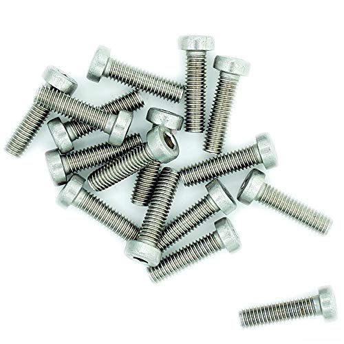 M4 (4 mm x 10 mm) Innensechskantschraube (Bolzen) (niedriger Kopf) – Edelstahl (A2) (20 Stück) von Singularity Supplies