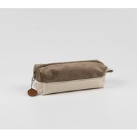 Handgenähte Federmappe Aus Leder Und Stoff Handgenähte Federmappe Aus Leder Und Stoff von SinnUpcycling