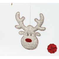 Handgenähter Elchkopf Als Weihnachtsdekoration Handgenähter Elchkopf Als Weihnachtsdekoration von SinnUpcycling
