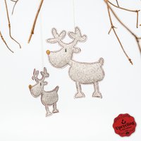 Handgenähtes Rentier Als Weihnachtsdekoration Handgenähtes Rentier Als Weihnachtsdekoration von SinnUpcycling