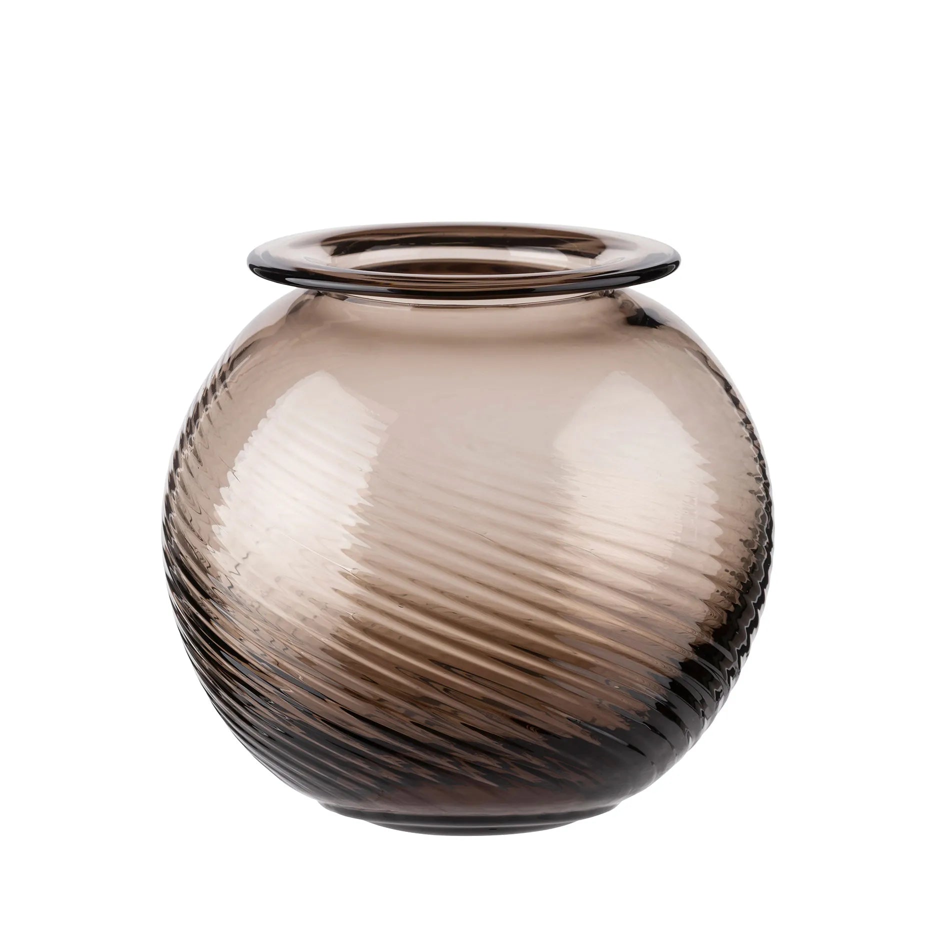 Twist Vase I Braun - S - Braun - Sinnerup von Sinnerup