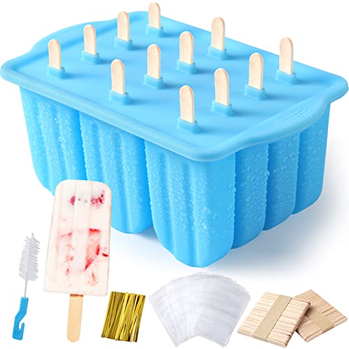 Silikon Eisformen Eis am Stiel Silikon Eisform,Popsicle Formen Set,Eis Form Stieleisform,Eisformen mit Stiel,Eis Formen für Stieleis,Eislutscher Eisförmchen,Ice Lolly Mould Pop Molds Eiscreme Form von Sinnsally