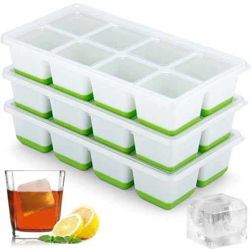 Sinnsally Eiswürfelform Silikon,3er-Pack Eiswürfelformen & Eiswürfelschalen,Eiswürfeln mit Deckel,Eiswürfelform Kugel,Eiskugelform,Eiswürfelbehälter,Silikonform Eiswürfel Form,Ice Cube Tray (Grün) Sinnsally Eiswürfelform Silikon,3er-Pack Eiswürfelformen & Eiswürfelschalen,Eiswürfeln mit Deckel,Eiswürfelform Kugel,Eiskugelform,Eiswürfelbehälter,Silikonform Eiswürfel Form,Ice Cube Tray (Grün) von Sinnsally