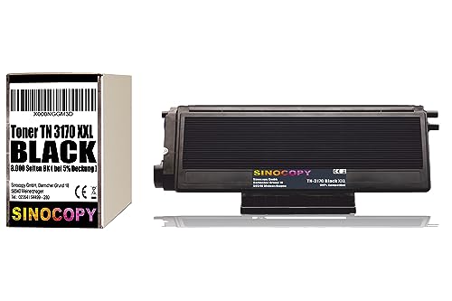 SinoCopy XXL Toner TN-3170 für Brother HL-5240L HL-5250DN HL-5270DN HL-5280DW DCP-8060 MFC-8460DN MFC-8670DN MFC-8860DN MFC-8870DW DCP-8060 - TN3170 - Schwarz 8.000 Seiten SinoCopy XXL Toner TN-3170 für Brother HL-5240L HL-5250DN HL-5270DN HL-5280DW DCP-8060 MFC-8460DN MFC-8670DN MFC-8860DN MFC-8870DW DCP-8060 - TN3170 - Schwarz 8.000 Seiten von SinoCopy