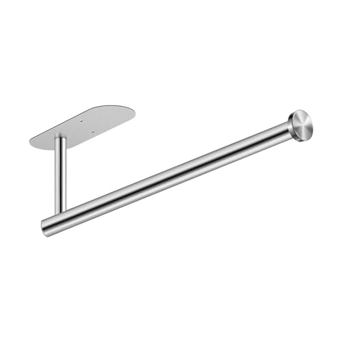 Sinoba Küchenrollenhalter ohne Bohren, Papierrollenhalter selbstklebend Küchenpapierhalter Edelstahl (Silber) von Sinoba
