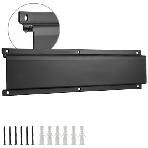 Sinoer 1PCS Tool Organizer, 16 "Metallschienen Lagerung Garage Garten Werkzeug Schiene Montagezubehör, Werkstatt/Garage Aufbewahrungssystem kompatibel von Sinoer