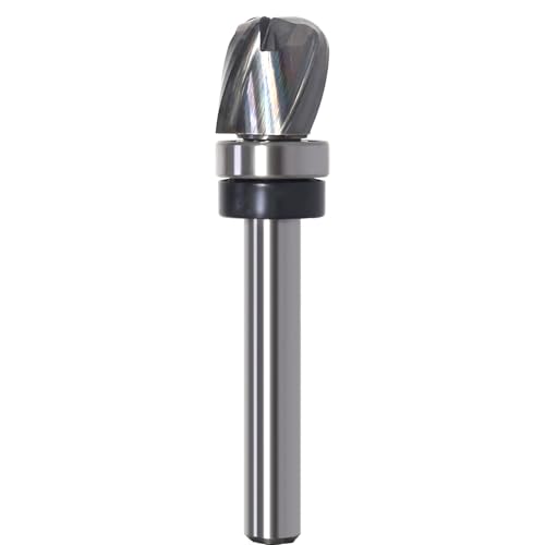 Schüssel Tablettfräser Hohlkehlfräsers – 8 mm Schaft, 16 mm Schneidendurchmesser, 12,7 mm Schneidenlänge, 8 mm Radius – 3 Flöte Hartmetall Upcut Spiralfräser für Oberfräse Schüssel Tablettfräser Hohlkehlfräsers – 8 mm Schaft, 16 mm Schneidendurchmesser, 12,7 mm Schneidenlänge, 8 mm Radius – 3 Flöte Hartmetall Upcut Spiralfräser für Oberfräse von Sinoprotools
