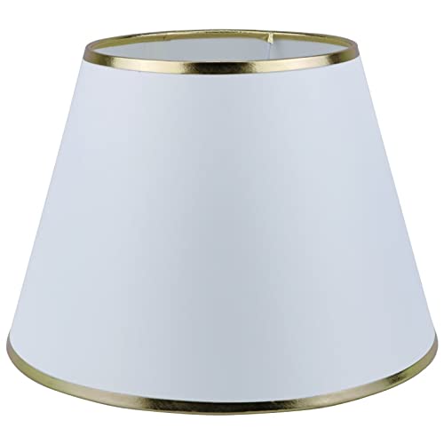 Sinta 30cm/12" Lampenschirme Baumwolle Stoff Moderne Ersatz Lichtschirm Lampenschrim für E14/E27 Ersatzschirm Tischlampe Nachttischlampe Wandlampe,Gold Brim Sinta 30cm/12" Lampenschirme Baumwolle Stoff Moderne Ersatz Lichtschirm Lampenschrim für E14/E27 Ersatzschirm Tischlampe Nachttischlampe Wandlampe,Gold Brim von Sinta