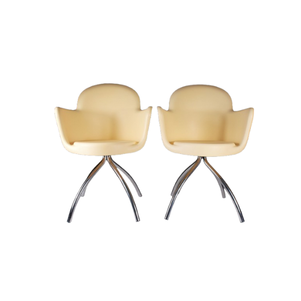 Vintage Stühle/Polsterstühle Gogo von Marcello Ziliani (90er Jahre) – 2er Set, Sintesi von Sintesi