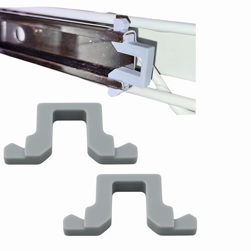 Sintrix Fab 2 x Anschlag für die Korbführung/Endanschlag Heckschiene. Kompatibel mit Miele Geschirrspüler 2154400. Laufstopp Clip Stopper für Besteckschublade Passend für Imperial, Privileg, Matura von Sintrix Fab