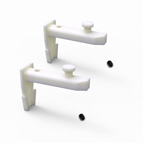 Sintrix-Fab 2x Endkappen mit Schraube - Kompatibel mit IKEA VIDGA Gardinenschienen, Ersatz für Teile-Nr. 146964/146965, Flexible Vorhangschienenstopper für Wohnmobil, Dusche und Fenster von Sintrix Fab