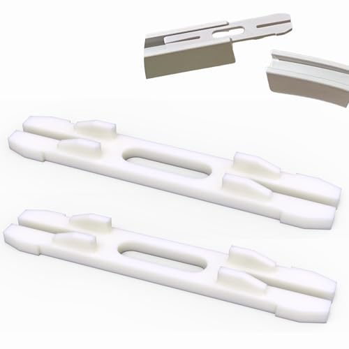 Sintrix-Fab 2x Verbindungsstücke für IKEA VIDGA Vorhangschienen - Kompatibel mit VIDGA Schienen für eine sichere & stabile Verbindung von Sintrix Fab