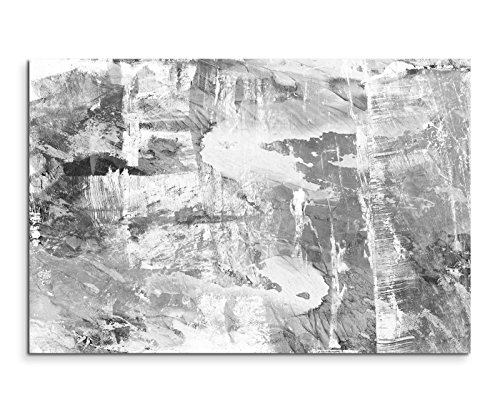 Sinus Art Abstrakt 935-120x80cm SCHWARZ-Weiss Bilder - Wandbild Kunstdruck in XXL Format - Fertig Aufgespannt – TOP - Leinwand - Wand Bild - Kunst Bild - Wandbild abstrakt XXL von Sinus Art