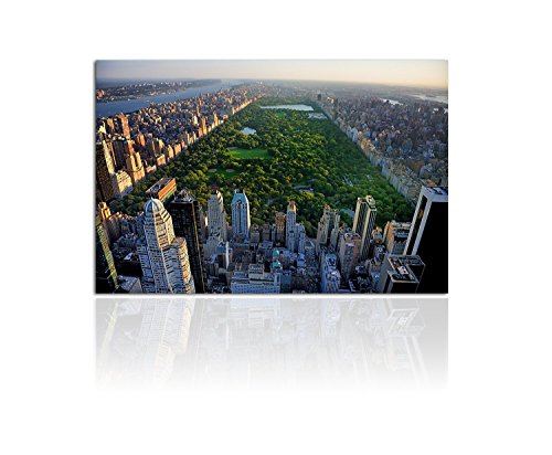 Leinwandbild Manhattan Central Park 120x80cm. Handgefertigt. Leinwand und Holzkeilrahmen.Qualität aus Deutschland! von Sinus Art