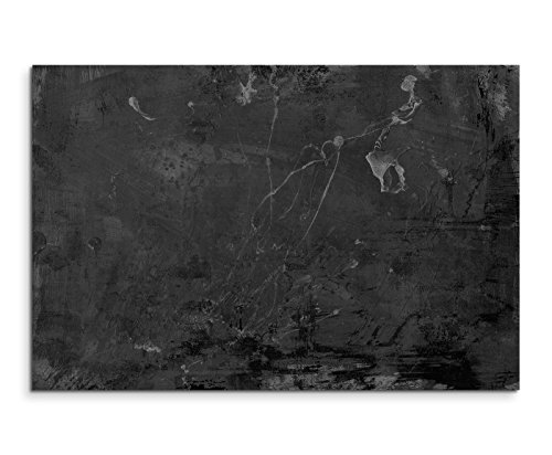 Sinus Art Abstrakt 715-120x80cm SCHWARZ-Weiss Bilder - Wandbild Kunstdruck in XXL Format - Fertig Aufgespannt – TOP - Leinwand - Wand Bild - Kunst Bild - Wandbild abstrakt XXL von Sinus Art