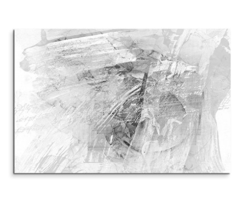 Sinus Art Abstrakt 794-120x80cm SCHWARZ-Weiss Bilder - Wandbild Kunstdruck in XXL Format - Fertig Aufgespannt – TOP - Leinwand - Wand Bild - Kunst Bild - Wandbild abstrakt XXL von Sinus Art