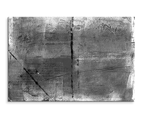 Sinus Art Abstrakt 812-120x80cm SCHWARZ-Weiss Bilder - Wandbild Kunstdruck in XXL Format - Fertig Aufgespannt – TOP - Leinwand - Wand Bild - Kunst Bild - Wandbild abstrakt XXL von Sinus Art
