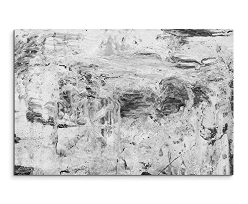 Sinus Art Abstrakt 877-120x80cm SCHWARZ-Weiss Bilder - Wandbild Kunstdruck in XXL Format - Fertig Aufgespannt – TOP - Leinwand - Wand Bild - Kunst Bild - Wandbild abstrakt XXL von Sinus Art