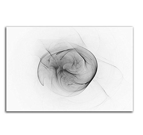 Sinus Art Abstrakt385-120x80cm SCHWARZ-Weiss Bilder - Wandbild Kunstdruck in XXL Format - Fertig Aufgespannt – TOP - Leinwand - Wand Bild - Kunst Bild - Wandbild abstrakt XXL von Sinus Art