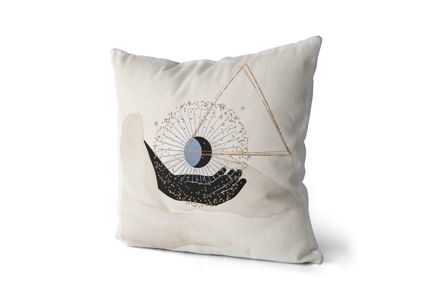Sinus Art Dekokissen Dekokissen Kissen Pastelltöne Eauzone Mondzeichen Astrologie Motiv Weich Schön Dekorativ Kunstvoll von Sinus Art