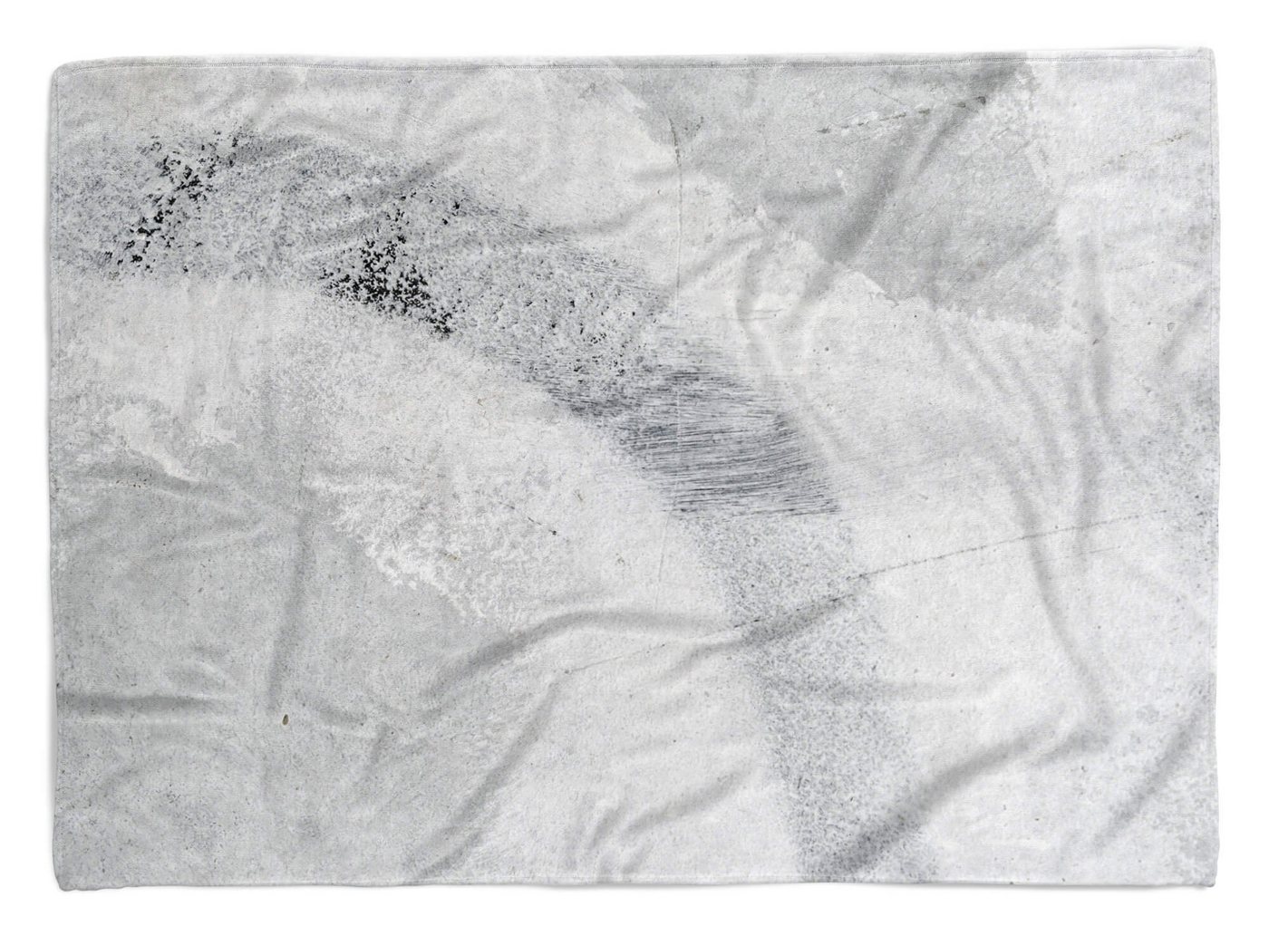Sinus Art Handtücher Handtuch Strandhandtuch Saunatuch Kuscheldecke mit Fotomotiv Betonstruktur Beton Grau Auf, Baumwolle-Polyester-Mix (1-St), Handtuch von Sinus Art
