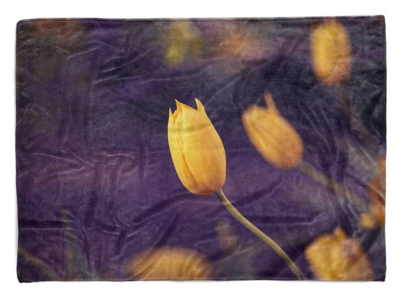 Sinus Art Handtücher Handtuch Strandhandtuch Saunatuch Kuscheldecke mit Fotomotiv Blumen Blüten Somm, Baumwolle-Polyester-Mix (1-St), Handtuch von Sinus Art
