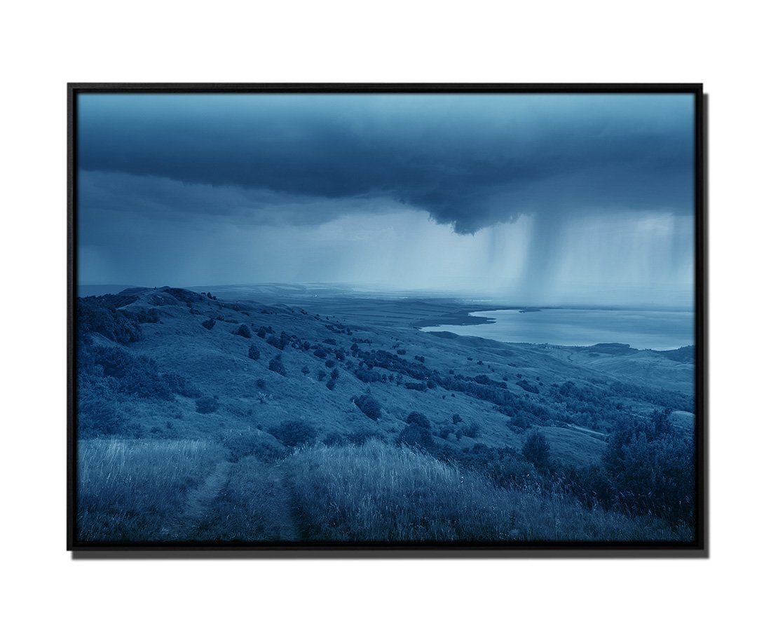Sinus Art Leinwandbild 105x75cm Leinwandbild Petrol Kaukasus Natur Landschaft von Sinus Art