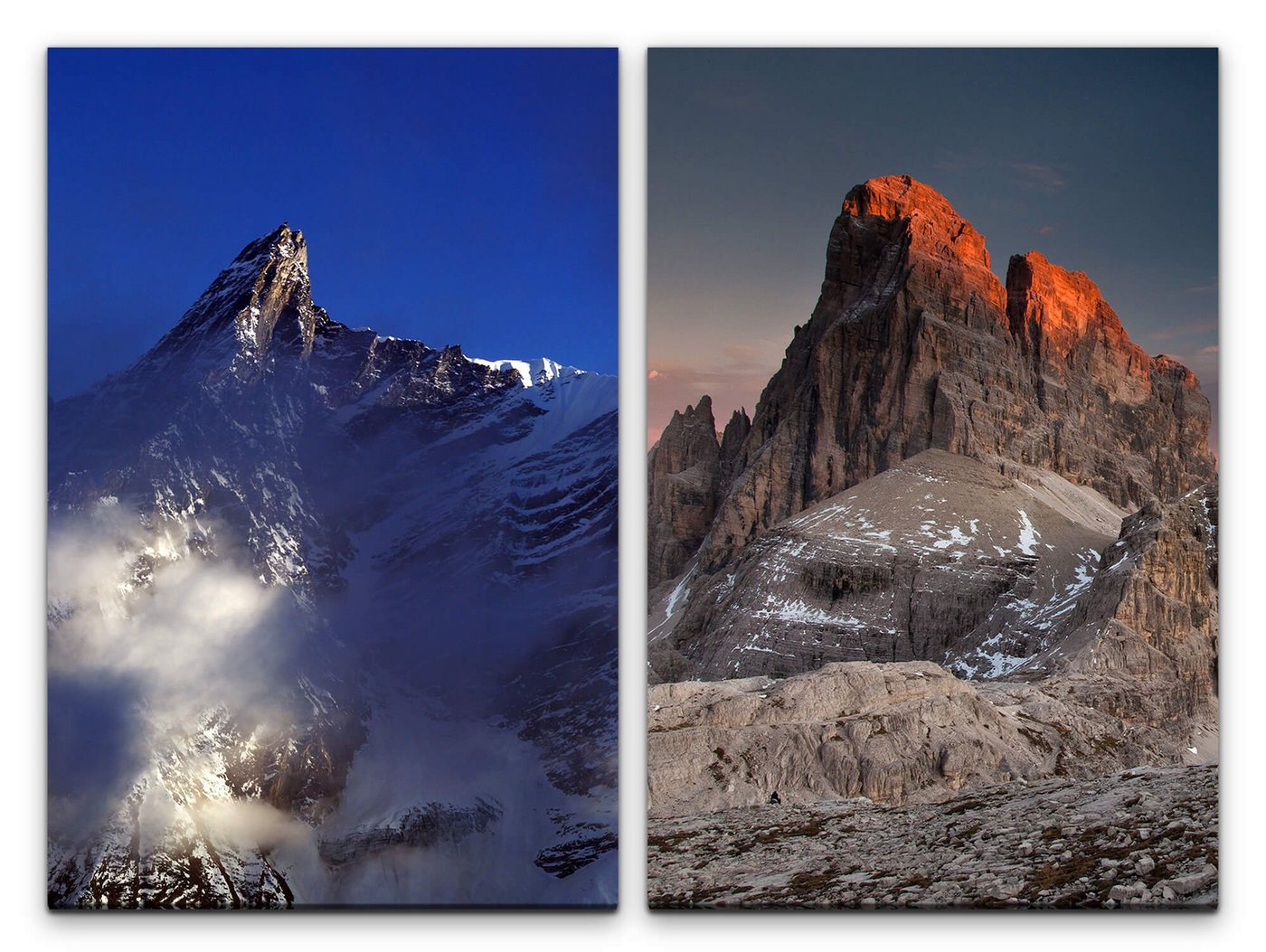 Sinus Art Leinwandbild 2 Bilder je 60x90cm Dolomiten Bergspitze Berggipfel Erhaben Natur Gigantisch Atemberaubend Sinus Art Leinwandbild 2 Bilder je 60x90cm Dolomiten Bergspitze Berggipfel Erhaben Natur Gigantisch Atemberaubend von Sinus Art