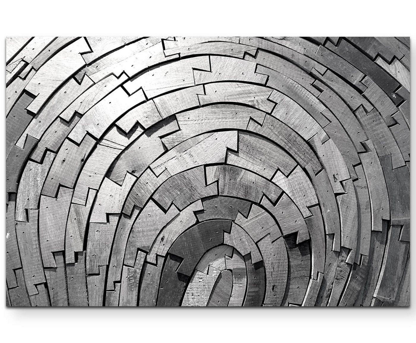Sinus Art Leinwandbild Abstrakte Texturen aus Holz - Leinwandbild von Sinus Art