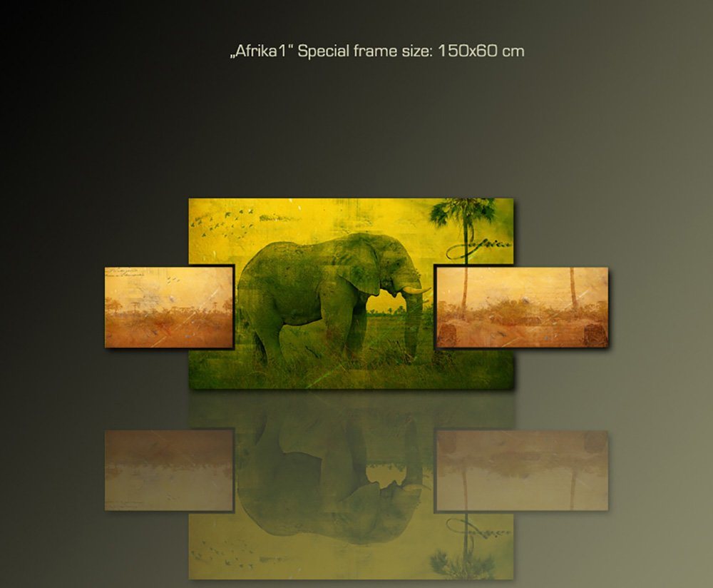 Sinus Art Leinwandbild Afrika 1 - 150x60 von Sinus Art