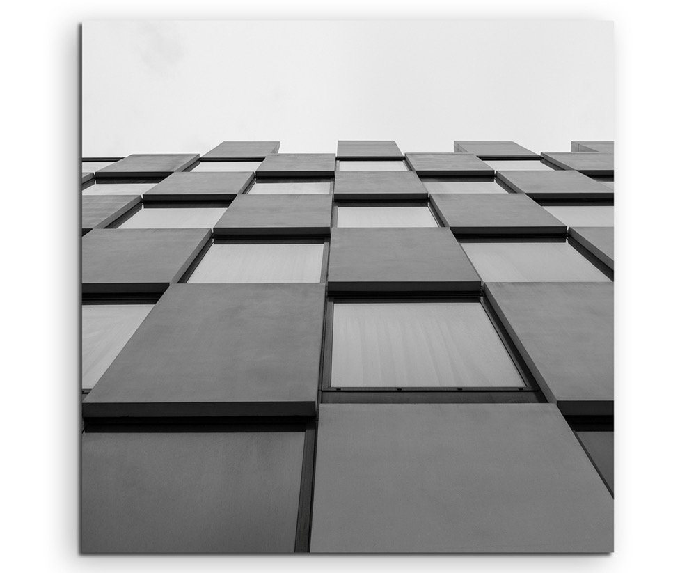 Sinus Art Leinwandbild Architektur Fotografie  Glas und Beton auf Leinwand exklusives Wandbild moderne Fotografie für ihre von Sinus Art