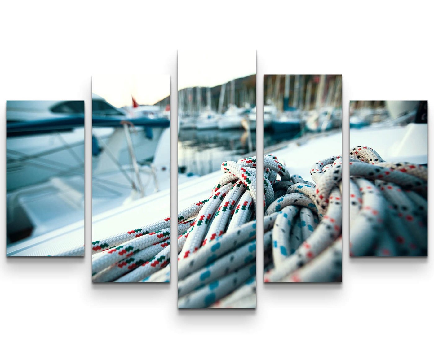 Sinus Art Leinwandbild Großaufnahme Seil auf Yacht - Leinwandbild Sinus Art Leinwandbild Großaufnahme Seil auf Yacht - Leinwandbild von Sinus Art
