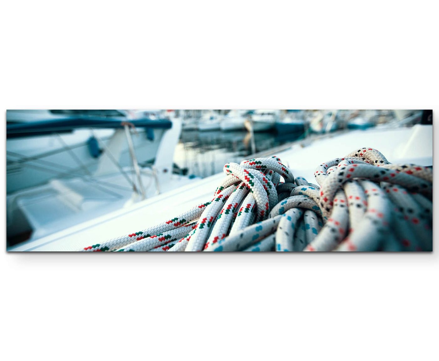 Sinus Art Leinwandbild Großaufnahme Seil auf Yacht - Leinwandbild Sinus Art Leinwandbild Großaufnahme Seil auf Yacht - Leinwandbild von Sinus Art