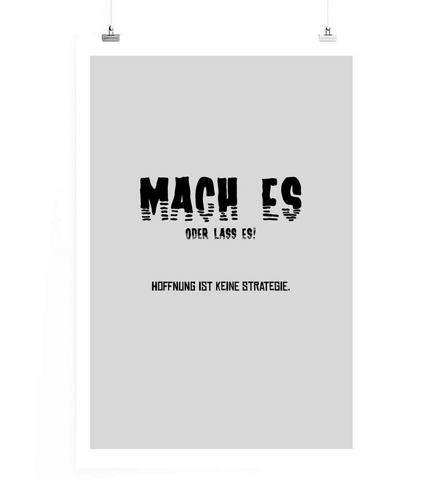 Sinus Art Leinwandbild Poster in 60x90cm - Mach es oder lass es! Hoffnung ist keine Strategie. Sinus Art Leinwandbild Poster in 60x90cm - Mach es oder lass es! Hoffnung ist keine Strategie. von Sinus Art