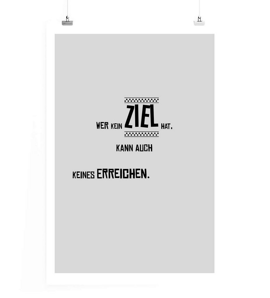 Sinus Art Leinwandbild Poster in 60x90cm - Wer kein Ziel hat kann auch keines erreichen. Sinus Art Leinwandbild Poster in 60x90cm - Wer kein Ziel hat kann auch keines erreichen. von Sinus Art