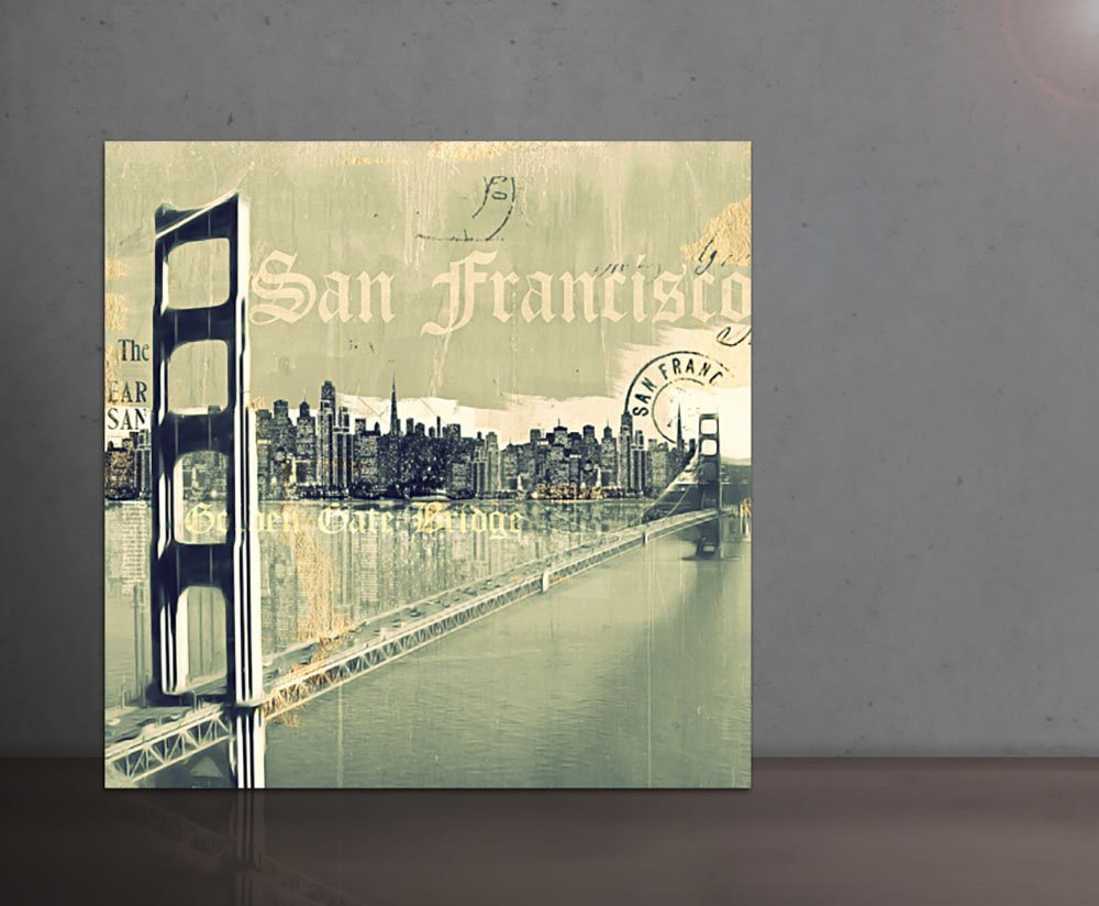 Sinus Art Leinwandbild SAN FRANCISCO II 100x100cm von Sinus Art