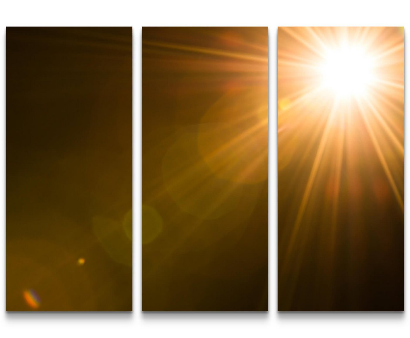 Sinus Art Leinwandbild Sonnenlicht und Sonnenstrahlen abstrakt - Leinwandbild von Sinus Art