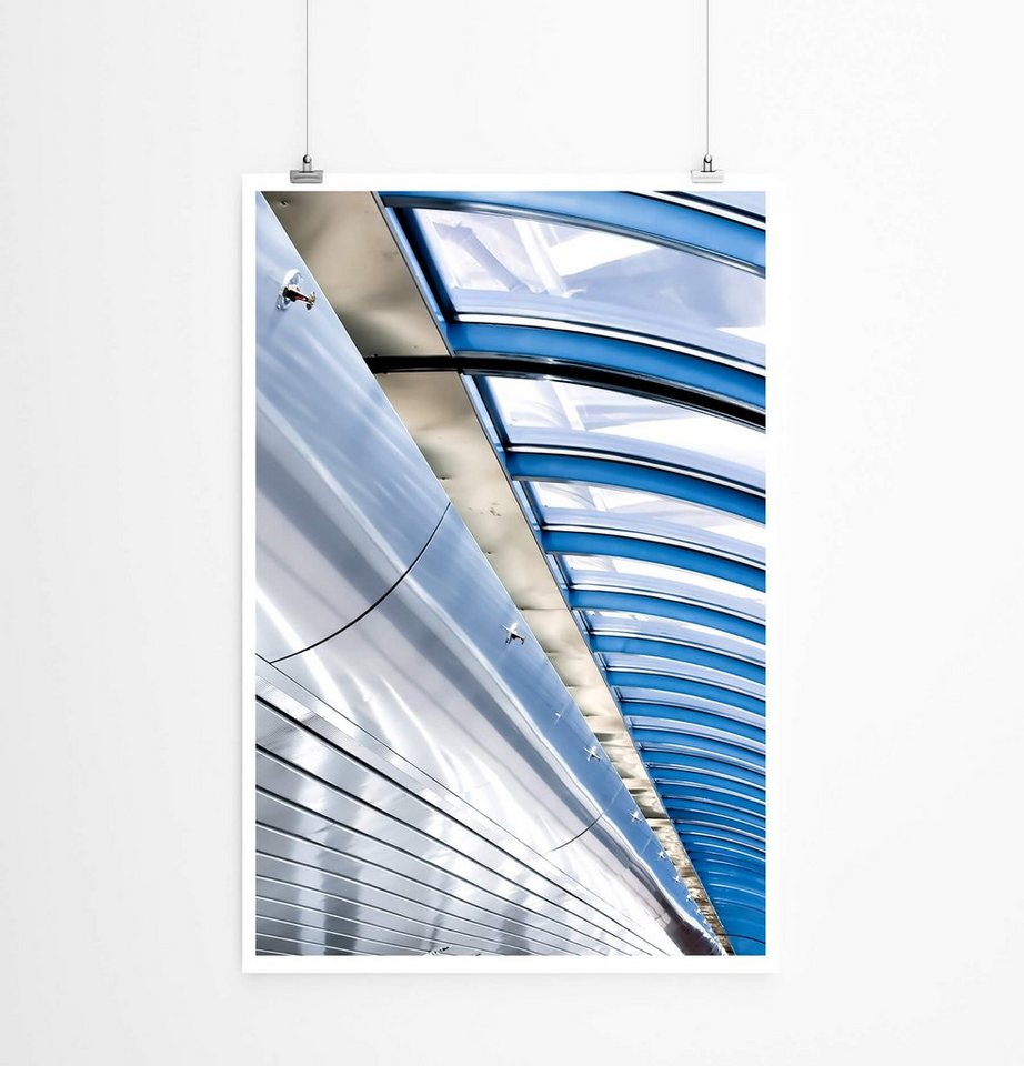 Sinus Art Poster 60x90cm Architekturfotografie Poster Stahl und Glas von Sinus Art