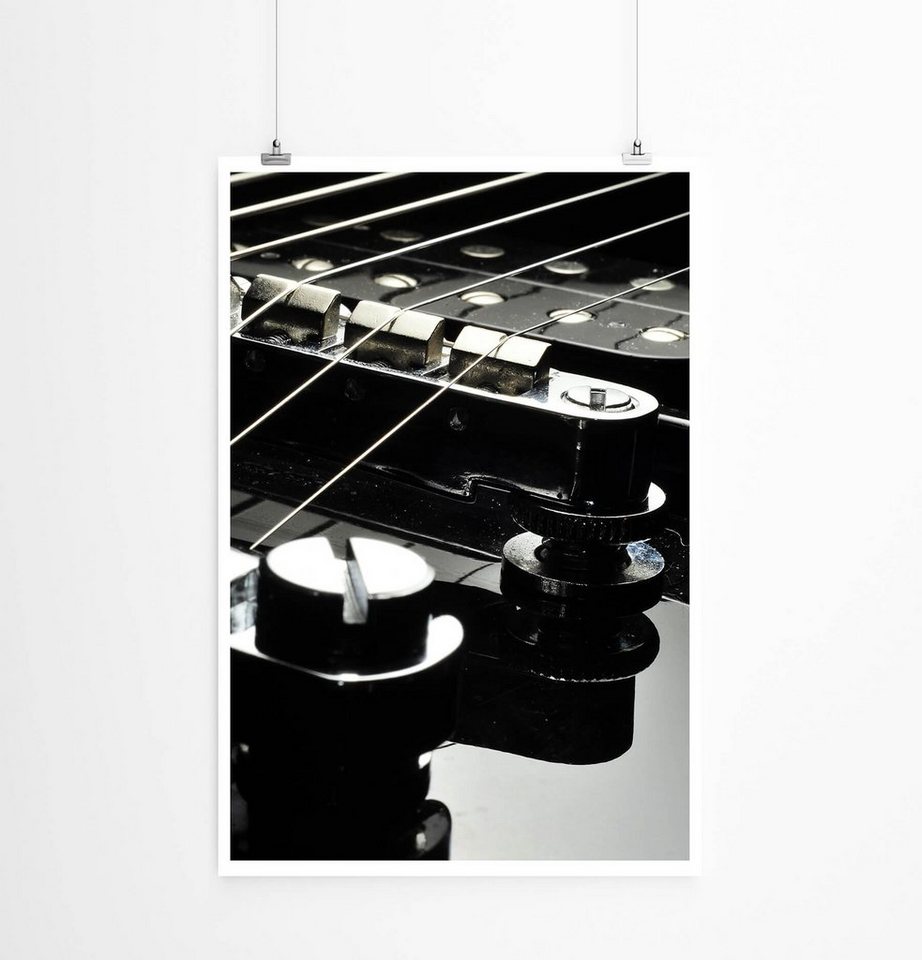 Sinus Art Poster 60x90cm Künstlerische Fotografie Poster E-Gitarre im Detail von Sinus Art