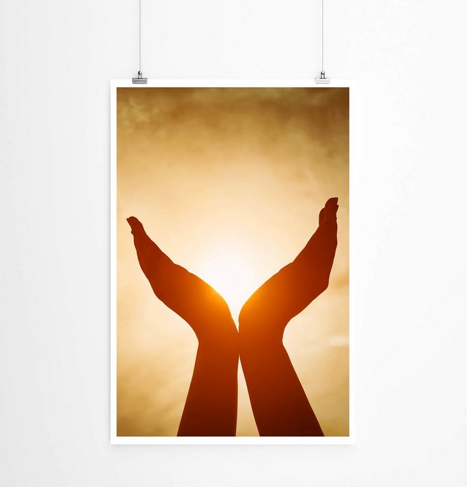 Sinus Art Poster Die Sonne in den Händen 60x90cm Poster Sinus Art Poster Die Sonne in den Händen 60x90cm Poster von Sinus Art