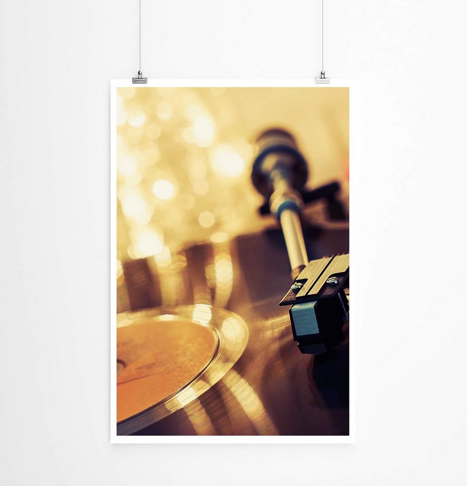 Sinus Art Poster Künstlerische Fotografie Schallplattenspieler mit Lichterkette 60x90cm Poster Sinus Art Poster Künstlerische Fotografie Schallplattenspieler mit Lichterkette 60x90cm Poster von Sinus Art