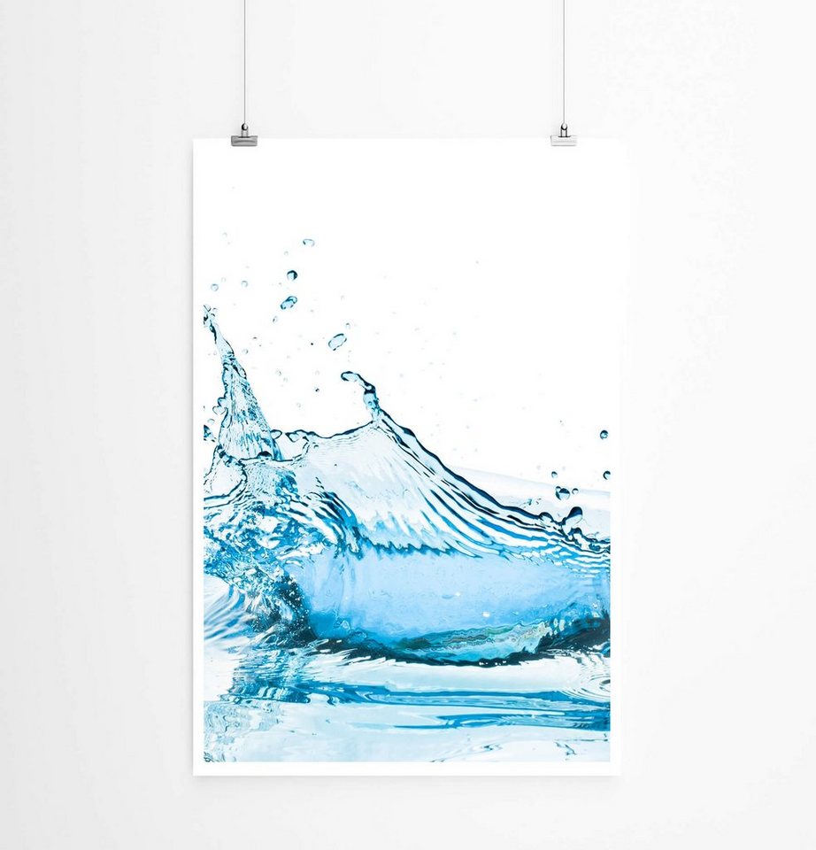 Sinus Art Poster Wasserspritzer in Hellblau 60x90cm Poster Sinus Art Poster Wasserspritzer in Hellblau 60x90cm Poster von Sinus Art