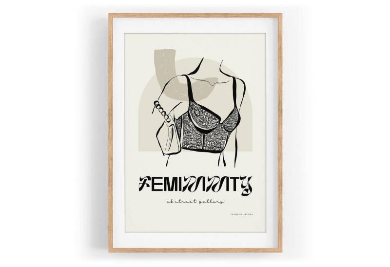 Sinus Art Wandbild Femininity Schöne Illustration Feminin Rebellisch Dekorativ Abstrakt von Sinus Art